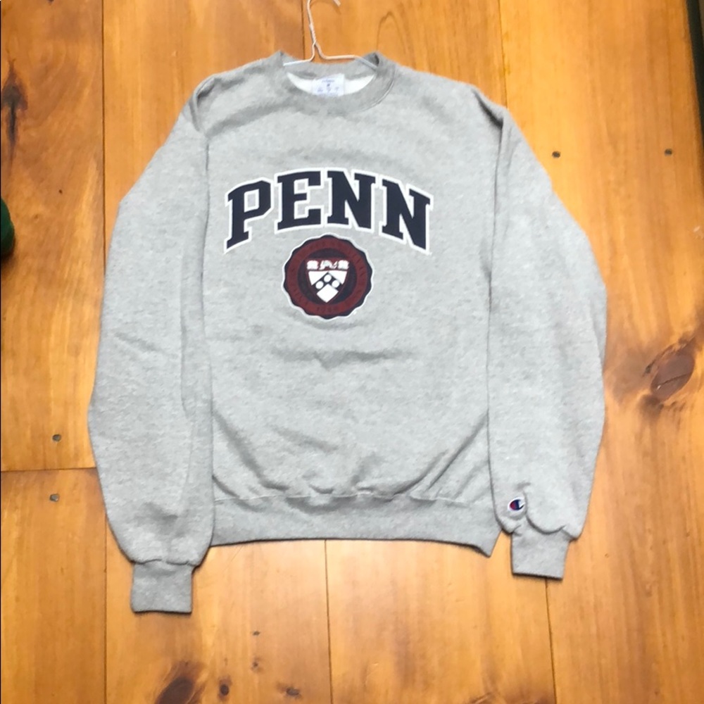UPenn Crewneck Hoodie Gray